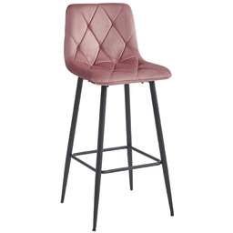 Elior Ciemnoróżowy pikowany hoker nowoczesny G8-H34