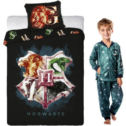 Pościel Bawełniana Rozmiar 160x200 Harry Potter Poszewka 70x80