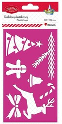 Szablon plastikowy świąteczny 105x180mm Titanum 438523