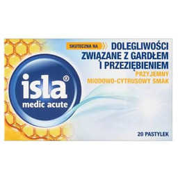 Isla Medic Acute o smaku miodowo cytrusowym, 50