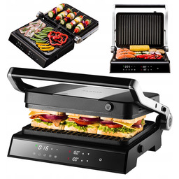 Grill Elektryczny Opiekacz Z Regulacją Temp 5 Programów