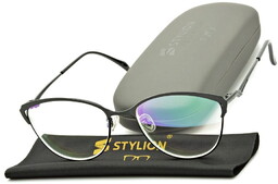 Stylion Damskie kocie okulary zerówki z antyrefleksem ST317