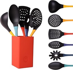 MasterChef Zestaw przyborów kuchennych z uchwytem, nylon, wielokolorowy