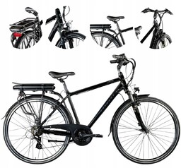 Elektryczny Rower Męski 28 Trekkingowy Wspomaganie 250W 115