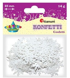 Konfetti płatki śniegu 23mm 14g Titanum 284814