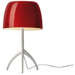 Lampa Stołowe Foscarini, czerwony, salon, aluminium