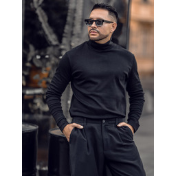Golf męski basic bawełniany czarny Denley 535A