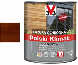 V33 LAZURA PK WYSOKA ODPORNOŚĆ SOSNA OREGOŃSKA 0.75L
