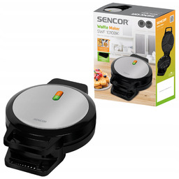 Gofrownica Sencor Swf 1010BK 1000 W czarny/srebrny serduszka!