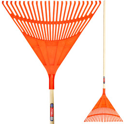 Grabie do liści Scotto 176x 60 cm, pomarańczowe