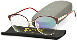 Stylion Damskie kocie okulary zerówki z antyrefleksem ST318