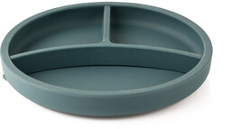 ECORASCALS Miseczka trójdzielna silikonowa TEAL z przyssawką