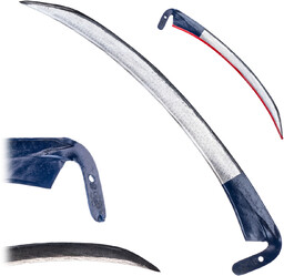 Kosa ogrodowa metalowa Civita 80 cm, niebieska