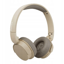 Słuchawki bezprzewodowe nauszne Bluetooth beżowe Philips TAH3209BG