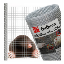 Siatka przeciw gryzoniom 25mb na krety kuny nornice