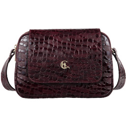 Damska torebka skórzana Canaletto z klapką i ozdobnym