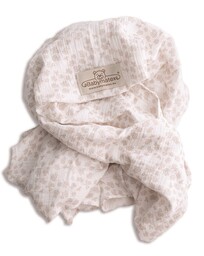 BabyMatex Otulacz lekki kocyk 80x120 Muslin designe biały