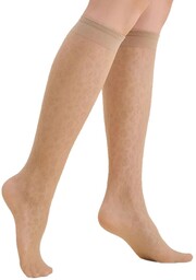 Podkolanówki Esma 575 beige
