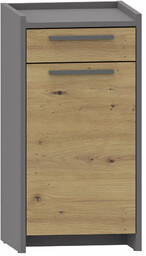 Elior Nowoczesna komoda z szufladą oraz półką dąb