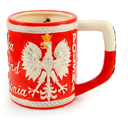 Kubek szkliwiony Polska Godło