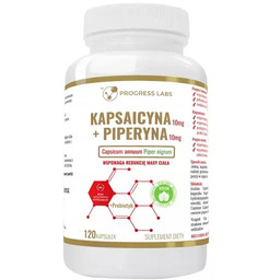 Suplement diety, PROGRESS LABS Kapsaicyna + Piperyna 120