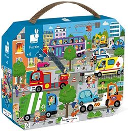 Janod Puzzle, Wielokolorowy, 36 sztuk