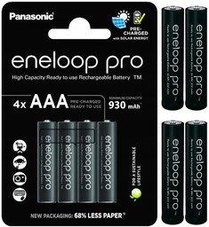 4x AKUMULATORKI BATERIE PANASONIC ENELOOP PRO AAA R03