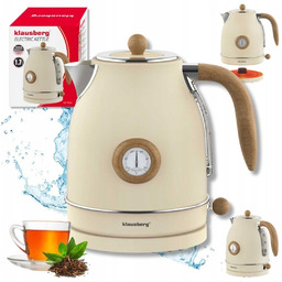 CZAJNIK ELEKTRYCZNY 1,7L Z TERMOMETREM KLAUSBERG KB-9006 RETRO