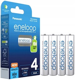 4x AKUMULATORKI BATERIE PANASONIC ENELOOP AAA R03 800