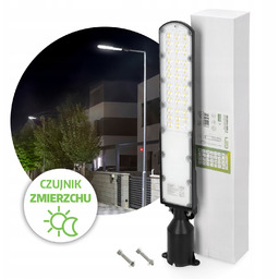 Oprawa uliczna Led 100W z czujnikiem zmierzchu 4000K