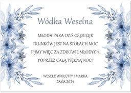 Etykiety personalizowane na butelkę z Wódką Weselną -