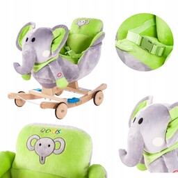 Interaktywny Jeździk na biegunach Bujak na biegunach 2w1