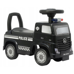 Jeździk Milly Mally Mercedes-Benz Actros Police Czarny