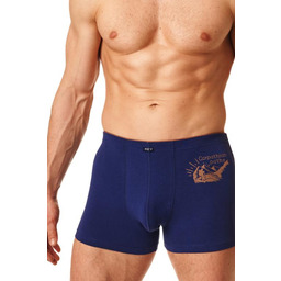 Bokserki męskie gładkie z motywem górskim MXH 868