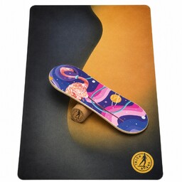 Trickboard Balance Board Large Flaming z korkowym wałkiem