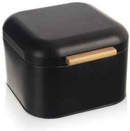 Chlebak metalowy czarny BLACK 21,5x20x14,5 cm