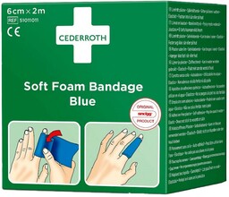 Plaster adhezyjny Cederroth Soft Foam Bandage Blue 6