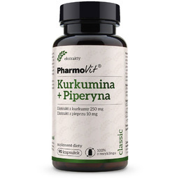 PHARMOVIT Kurkumina + Piperyna suplement diety 90 kapsułek