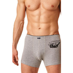 Bokserki męskie bawełniane z górską grafiką MXH 868