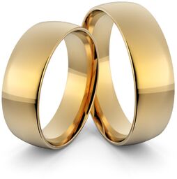 Obrączki ślubne klasyczne zaokrąglone 6 mm