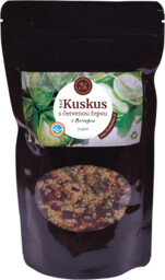 Kuskus s červenou řepou a moringou