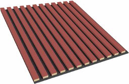 Panel akustyczny drewniany 3D Lameo 60x60cm - Koralowy