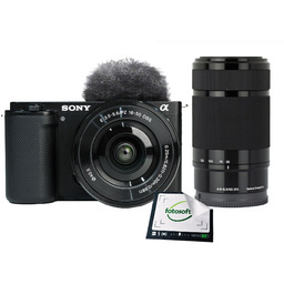 Sony ZV-E10 + 16-50mm f/3.5-5.6 OSS +E 55-210