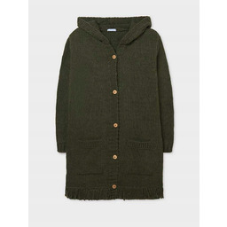 7357-82 Mayoral Długi sweter akrylowy z frędzlami rozm