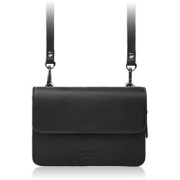 Mała torebka damska skórzana kopertówka na ramię