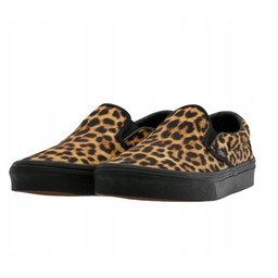 VANS DAMSKIE TRAMPKI WSUWANE W PANTERKOWY WZÓR CZARNA