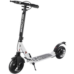 Nils Extreme Hulajnoga z pompowanymi kołami HM208T biała