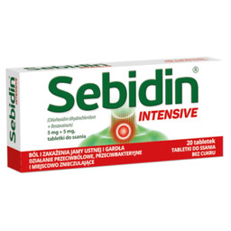 Sebidin Intensive - Lek na ból i zakażenie