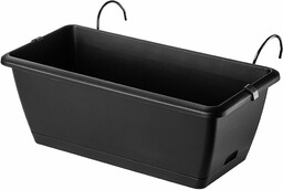 Skrzynka balkonowa Perama 40 cm z uchwytami, antracyt