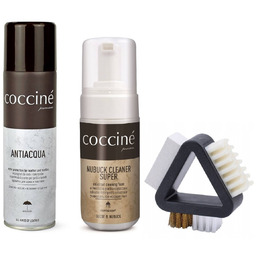 Zestaw do czyszczenia butów zamsz nubuk coccine szczotka